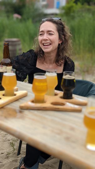 Craft beer tasting flight