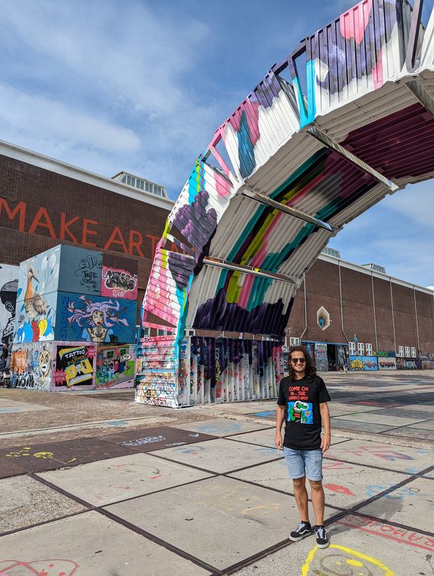 Street art installation at NDSM